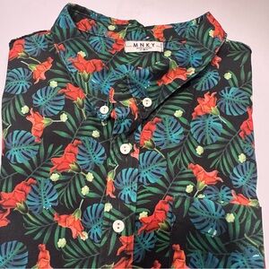 MNKY Hawaiian-style shirt. Men’s XL